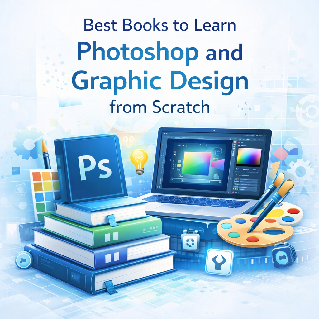 Best Books to Learn Photoshop and Graphic Design from Scratch