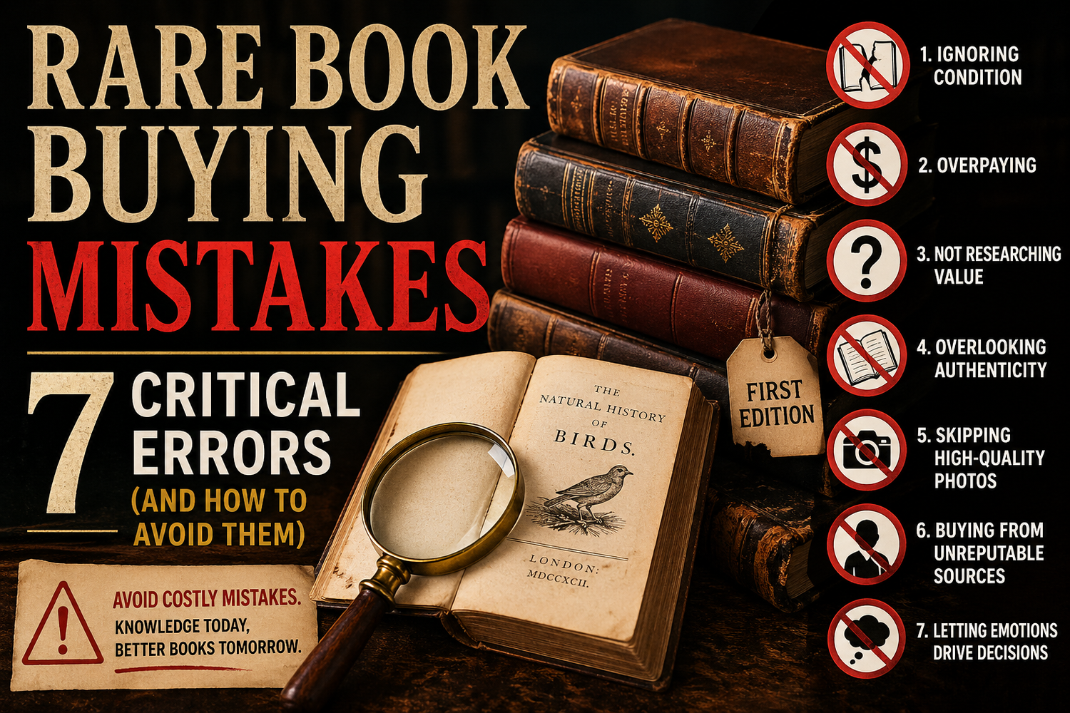 Rare Book Buying Mistakes: 7 Critical Errors (And How to Avoid Them)