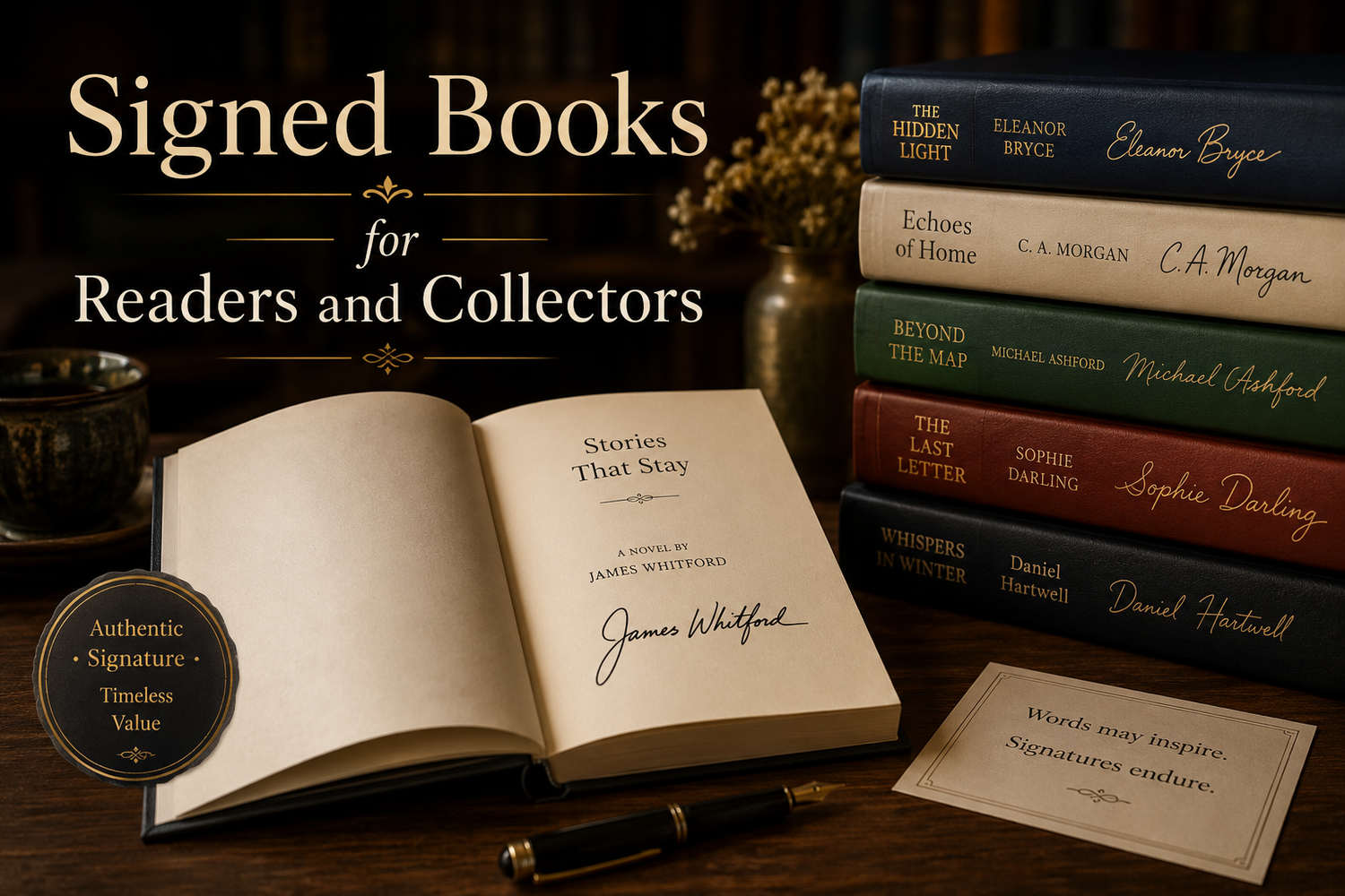 Signed Books for Readers and Collectors