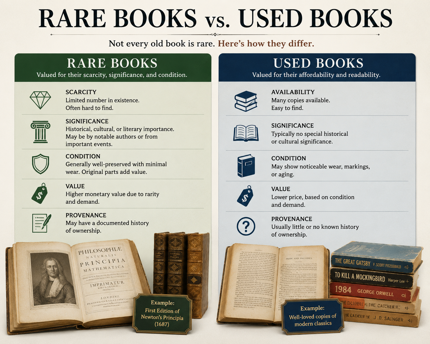 Rare Books vs. Used Books