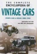 The Complete Encyclopedia of Vintage Cars: Sports Cars  Sedans 18861940 [Hardcover] Rob de la Rive Box