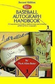 Scd Baseball Autograph Handbook Baker, Mark Allen