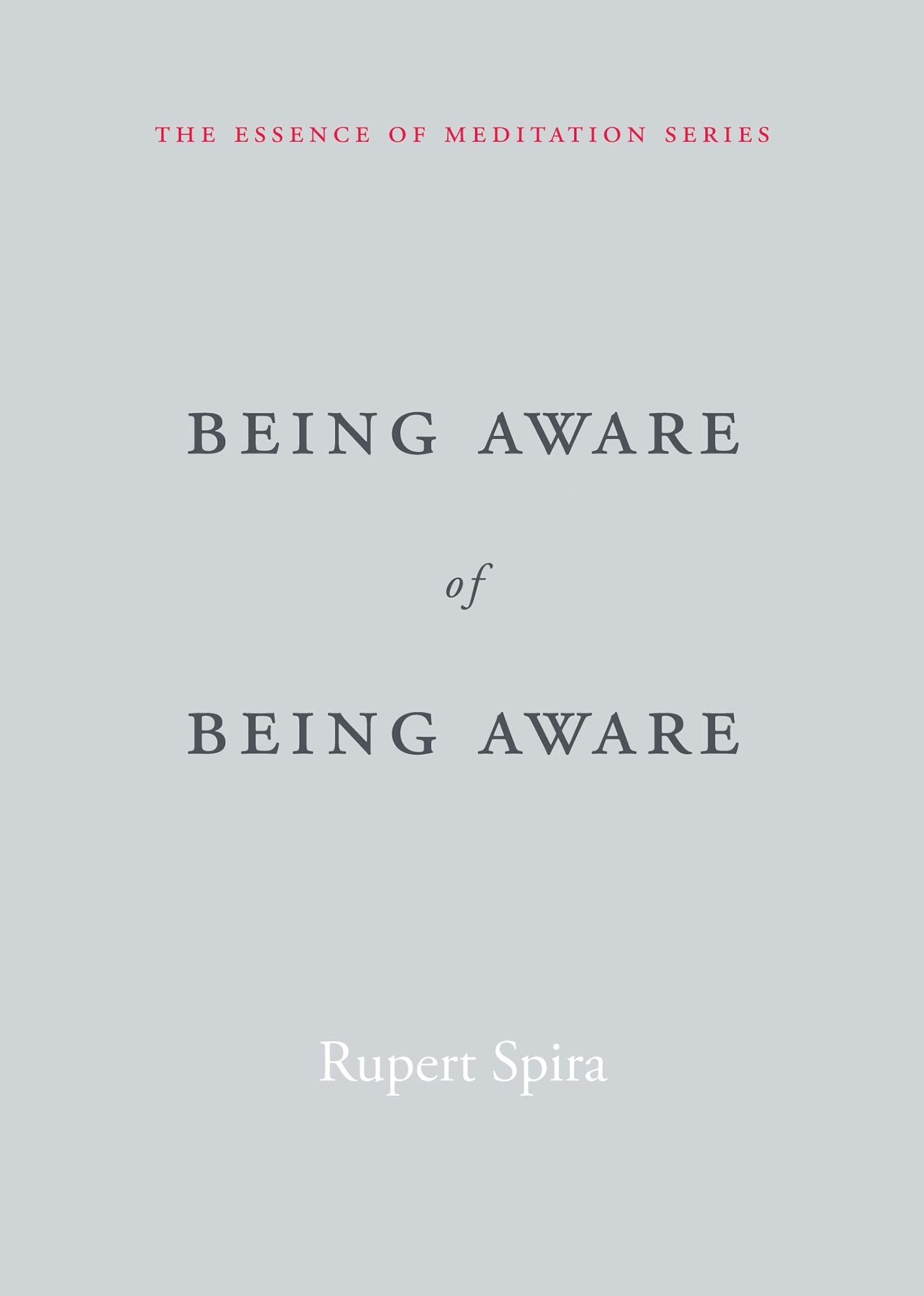 Being Aware of Being Aware (The Essence of Meditation Series)