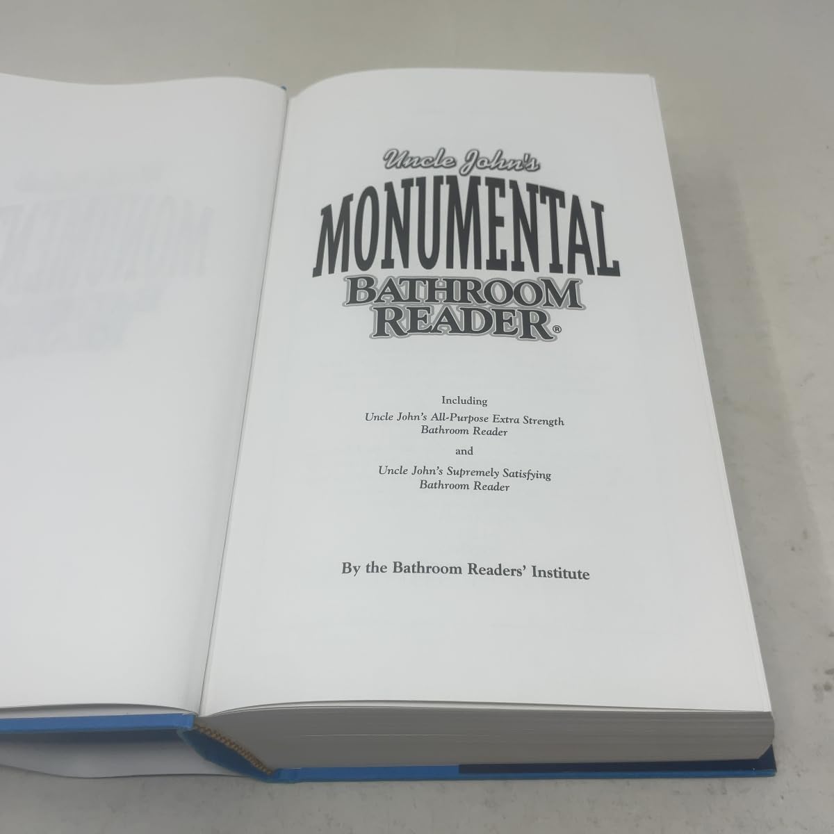 Uncle John's Monumental Bathroom Reader