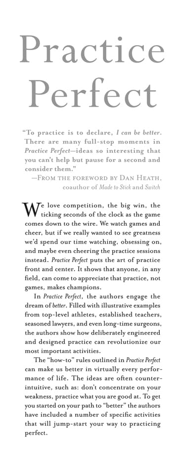 Practice Perfect: 42 Rules for Getting Better at Getting Better