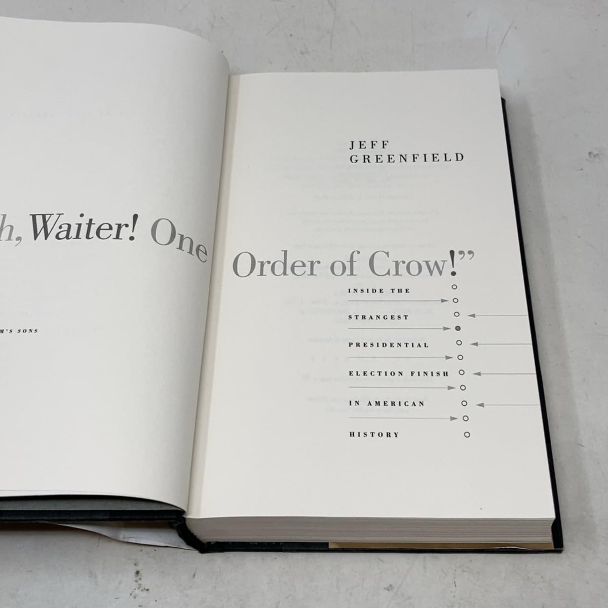 Oh, Waiter! One Order of Crow!: Inside the Strangest Presidential Election Finish in American History