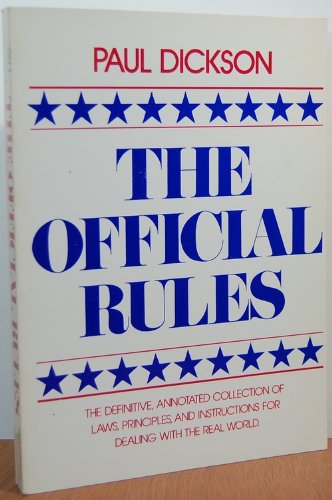 The Official Rules Dickson, Paul