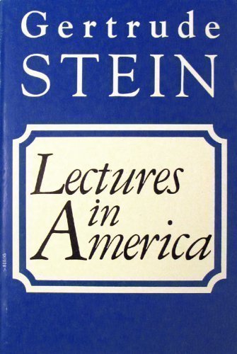 Lectures in America Stein, Gertrude
