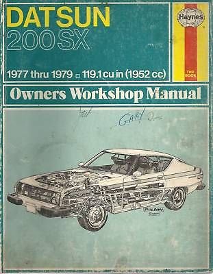 1977-1979 DATSUN 200 SX 119.1 CU IN SERVICE MANUAL