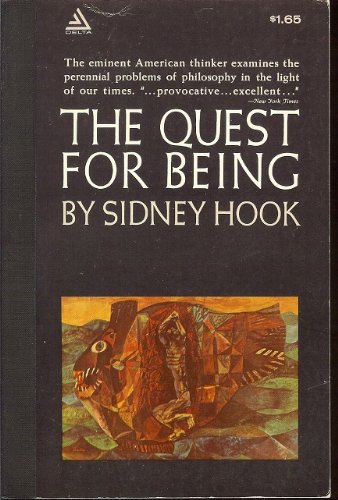The Quest for Being [Paperback] Sidney Hook