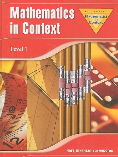 Math in Context, Grade 6 Level 1: Holt Math in Context Encycbrita