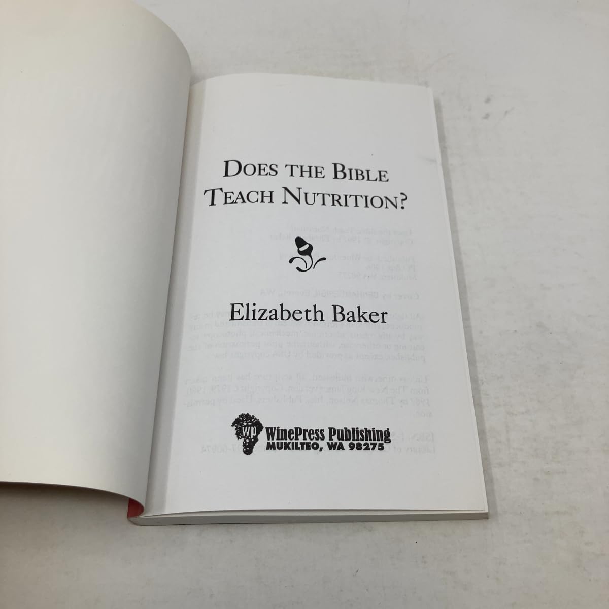 Does the Bible Teach Nutrition?