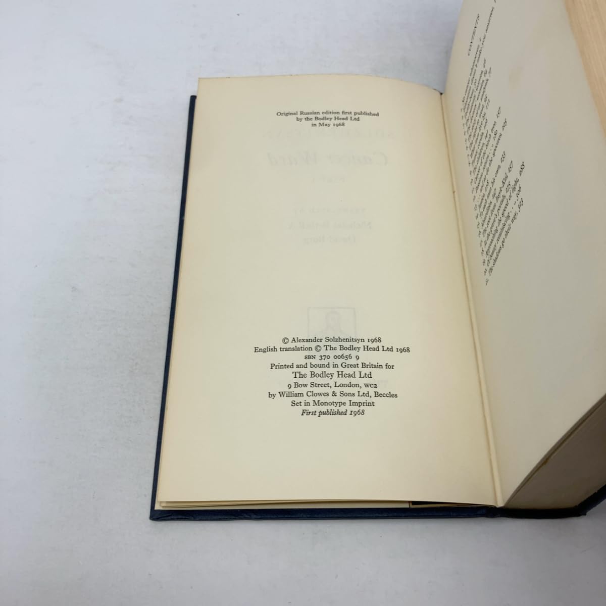 CANCER WARD: Part One