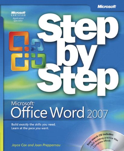 Microsoft Office Word 2007 Step by Step [Paperback] Cox, Joyce and Preppernau, Joan