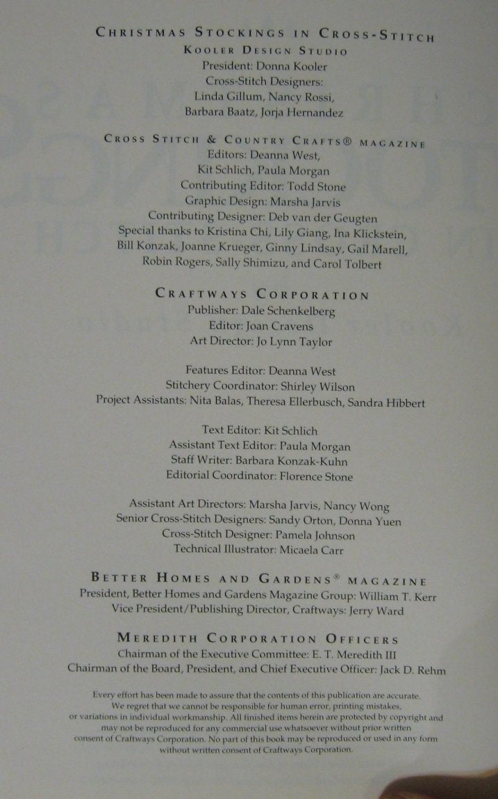 Christmas Stockings in Cross-Stitch