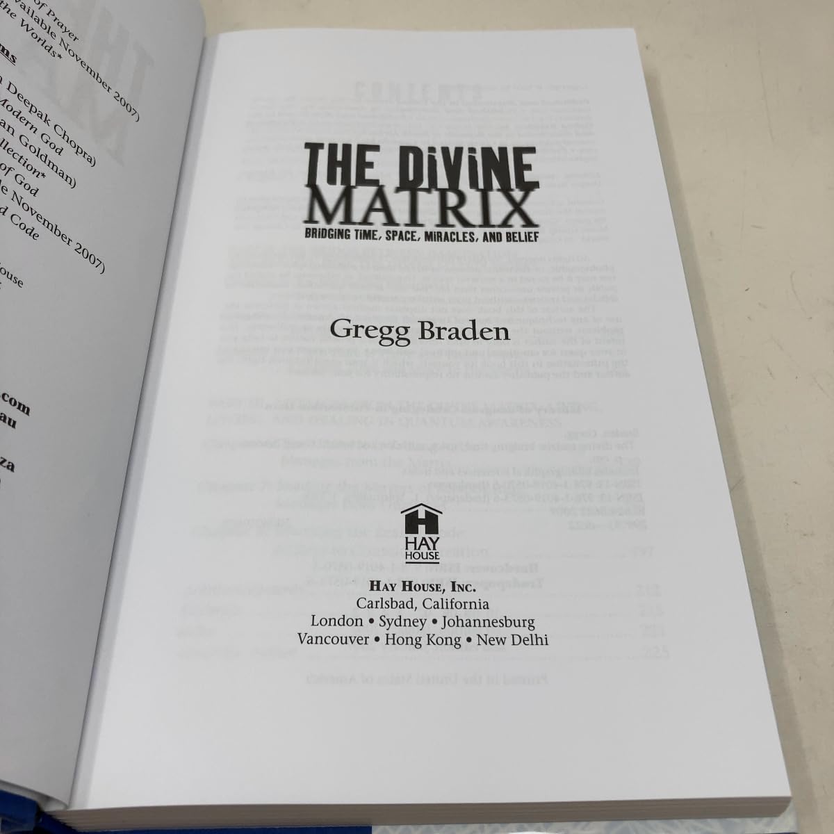 The Divine Matrix: Briding Time, Space, Miracles, And Belief