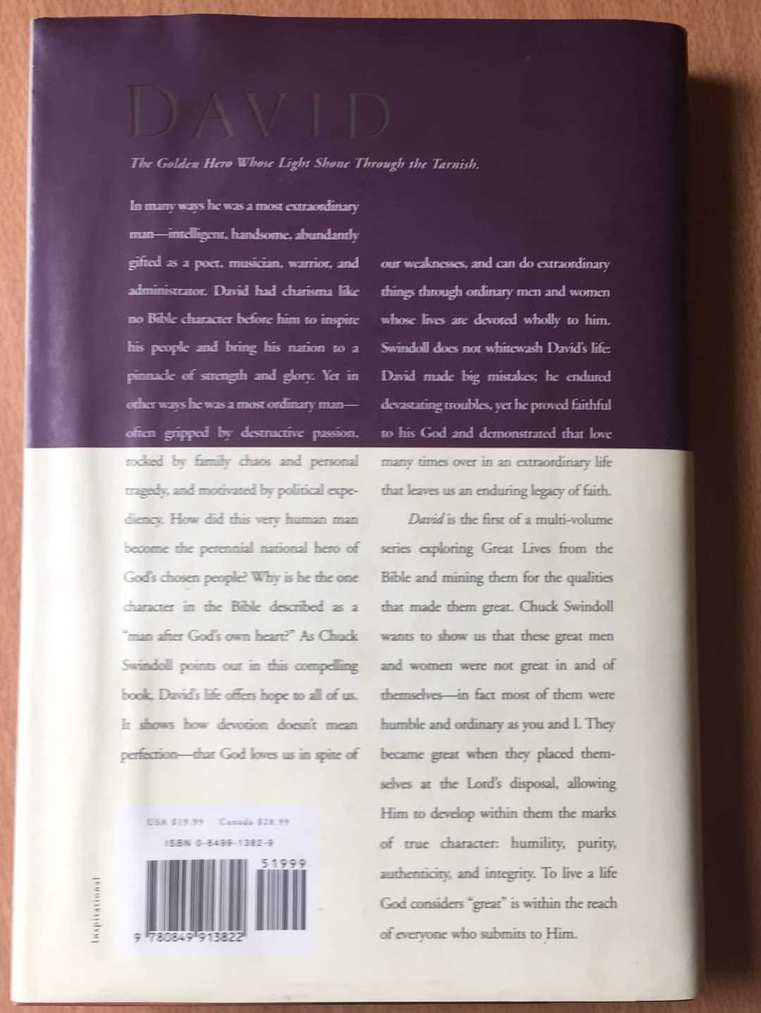 David: A Man of Passion & Destiny (Great Lives from God's Words, Volume 1)