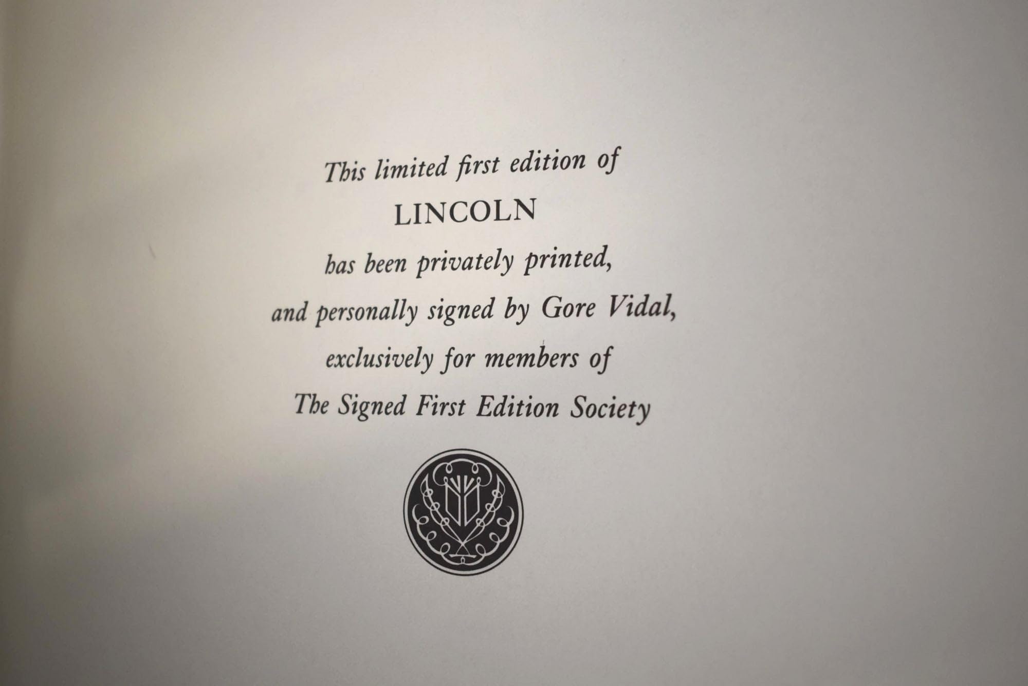 Lincoln: A Novel