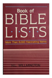 Book of Bible Lists