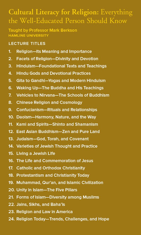 Cultural Literacy for Religion: Everything the Well-Educated Person Should Know