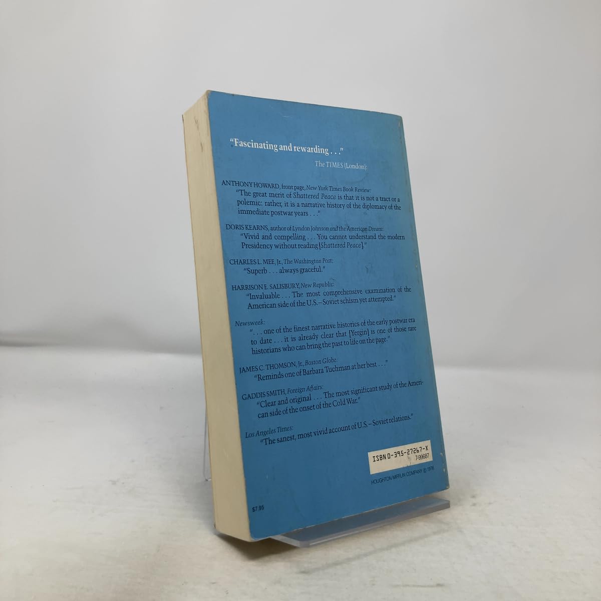 Shattered peace: The origins of the cold war and the national security state by Daniel Yergin (1977-05-03)