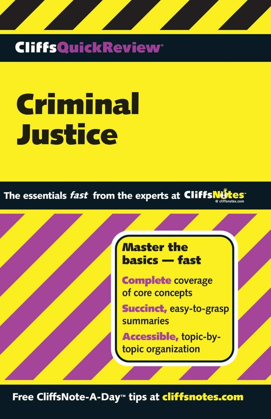 CliffsQuickReview Criminal Justice [Paperback] Hoffman, Dennis