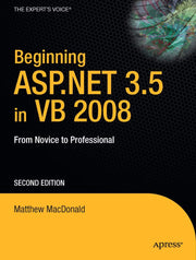 Beginning ASP.NET 3.5 in VB 2008: From Novice to Professional (Expert's Voice in .NET)
