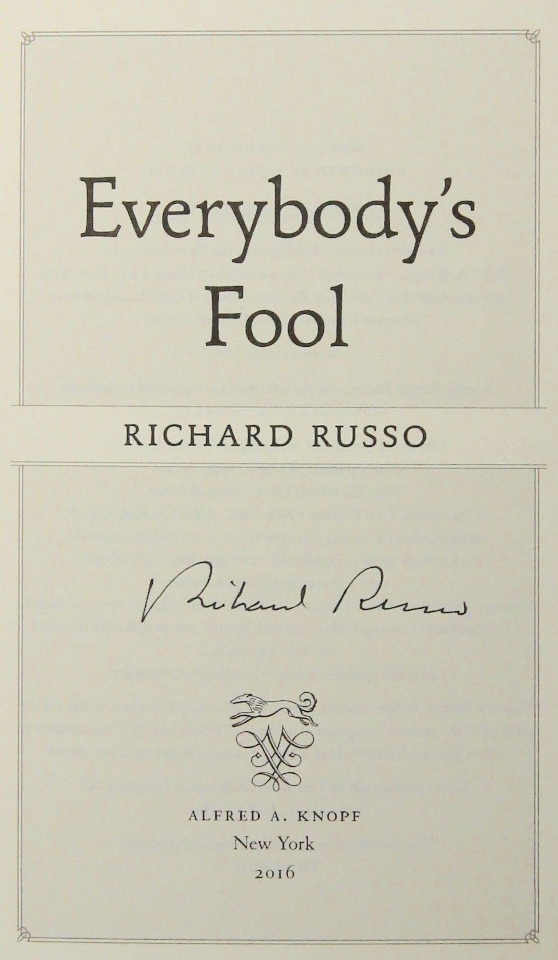 Everybody's Fool: A novel