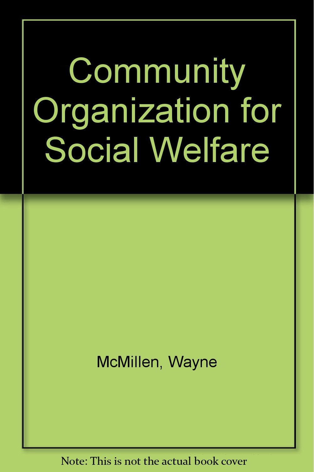 Community Organization for Social Welfare