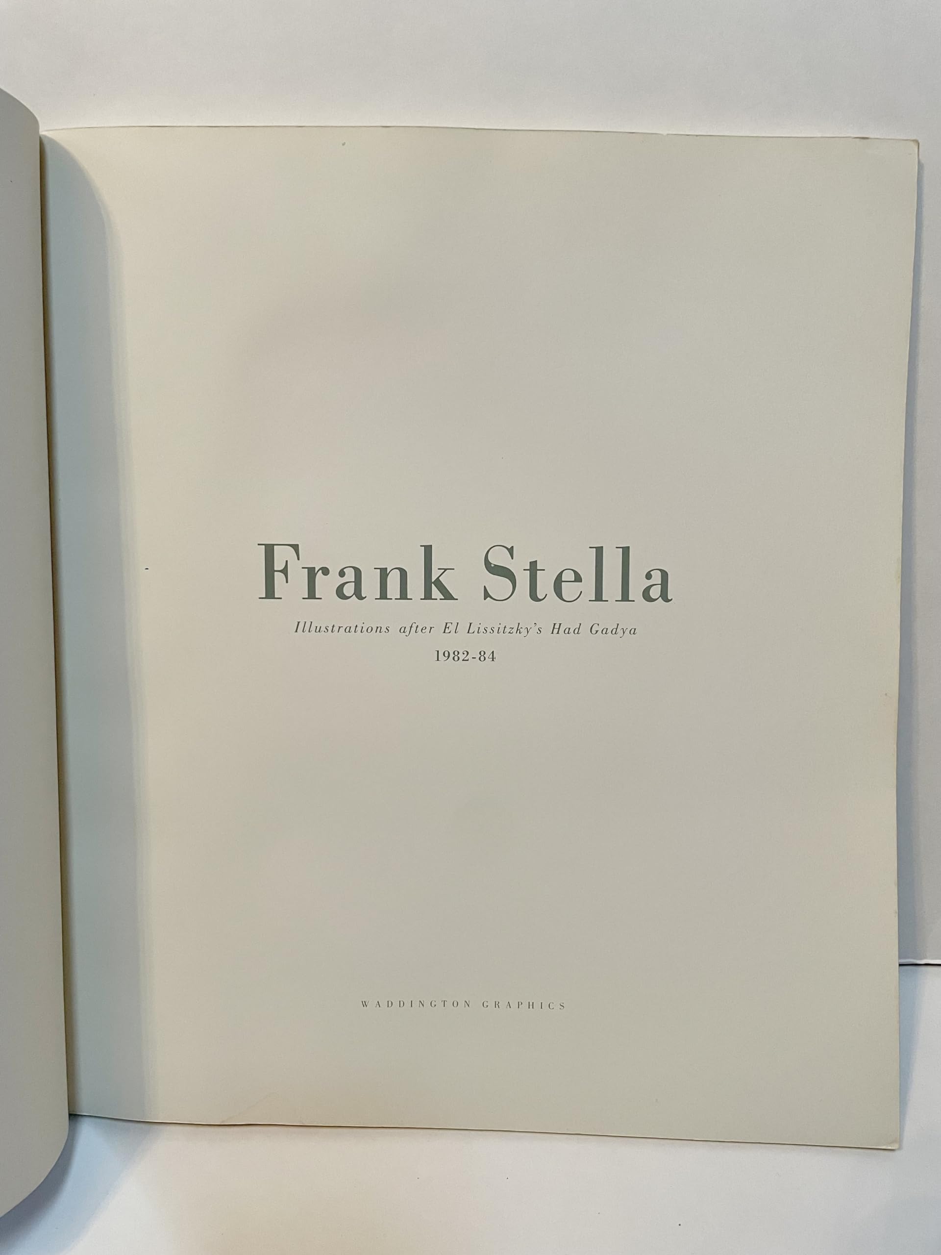 Frank Stella: Illustrations after El Lissitzky's Had Gadya 1982-1984