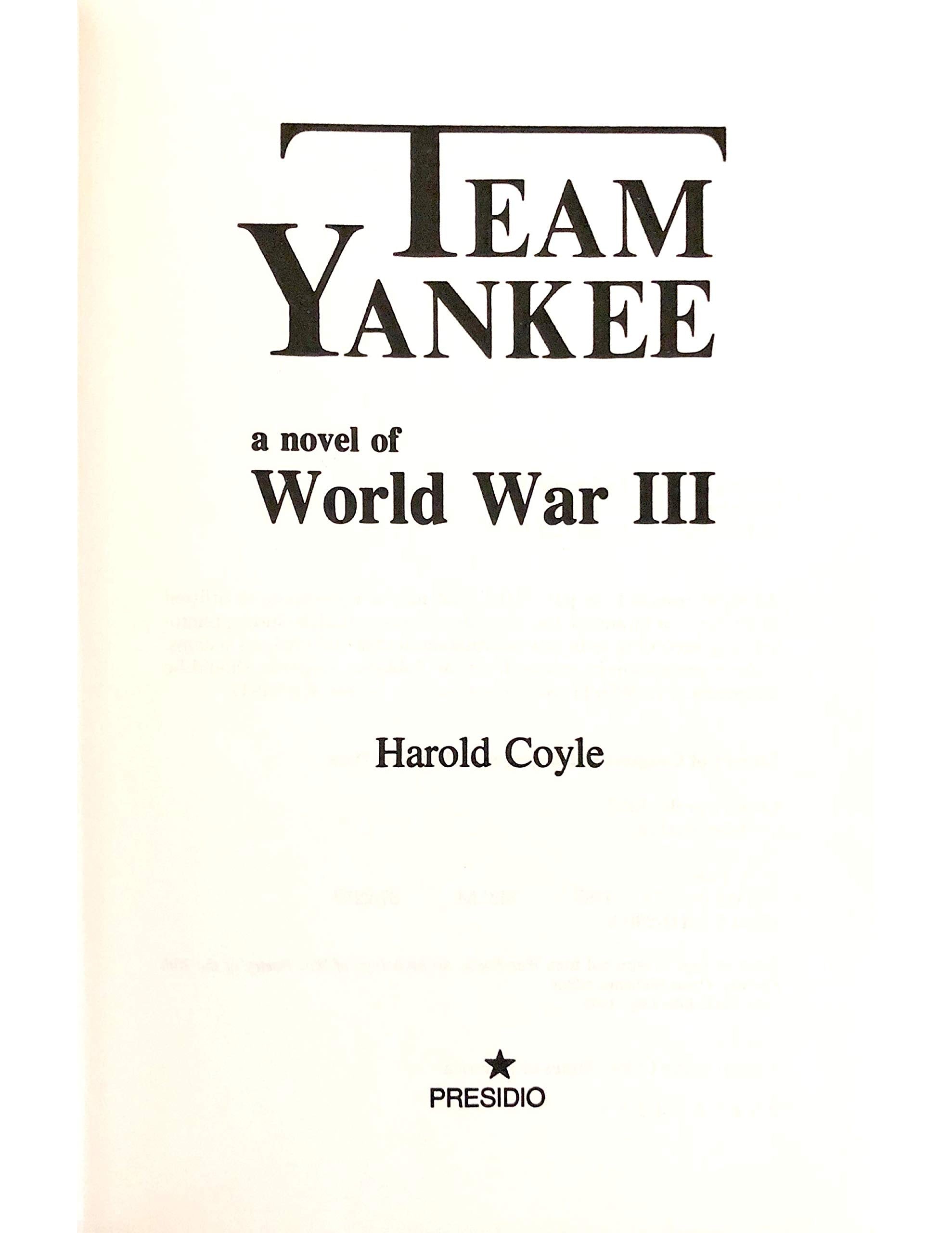 Team Yankee: A Novel of World War III