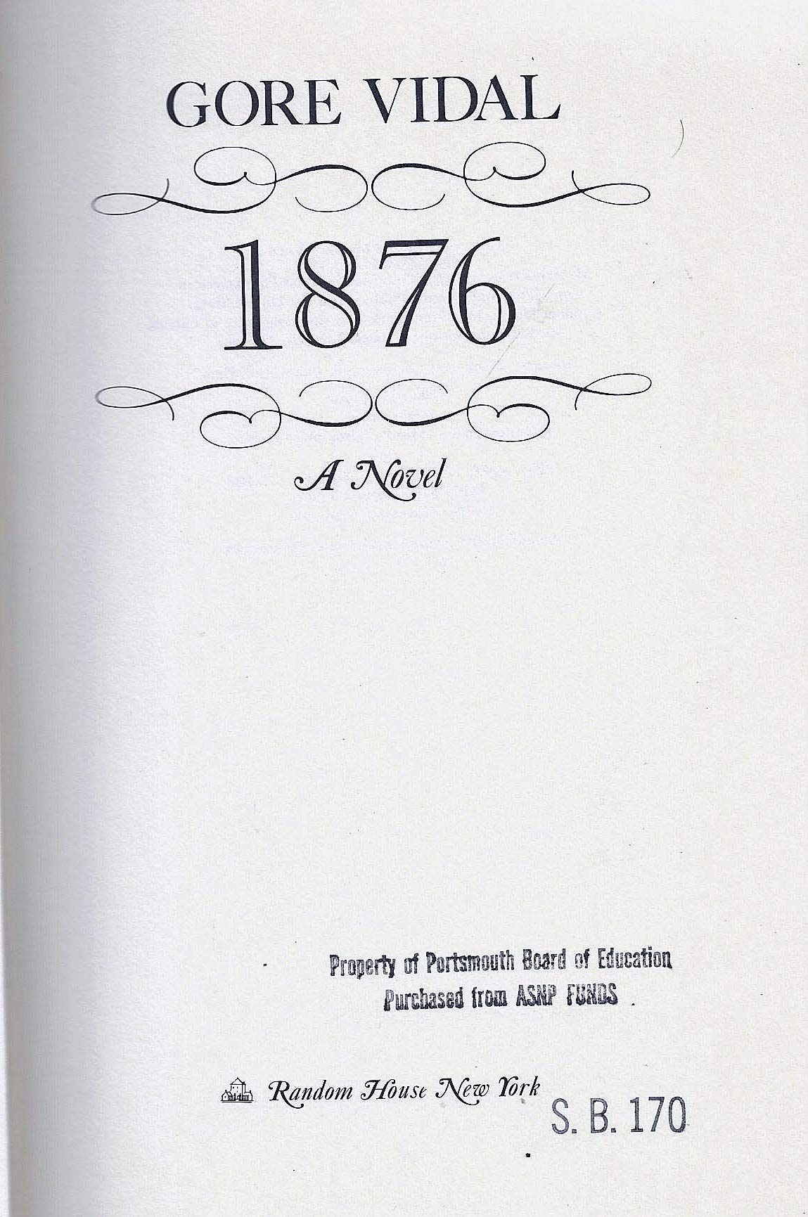 1876, A Novel