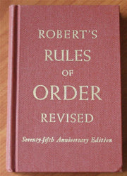 Robert's rules of order, revised