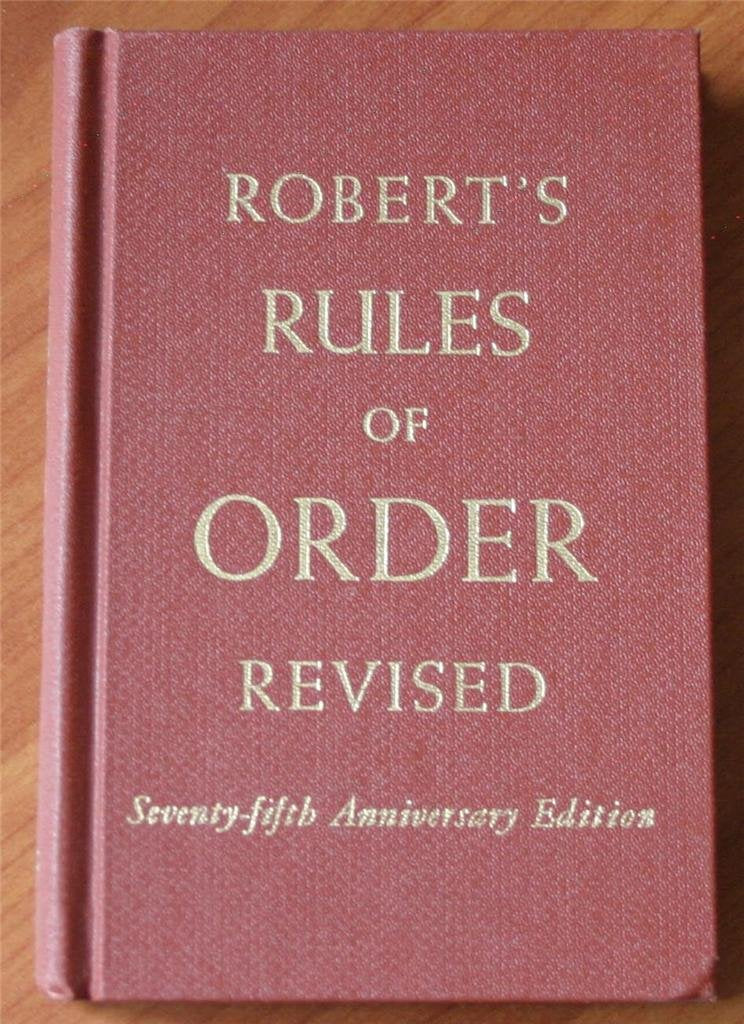 Robert's rules of order, revised