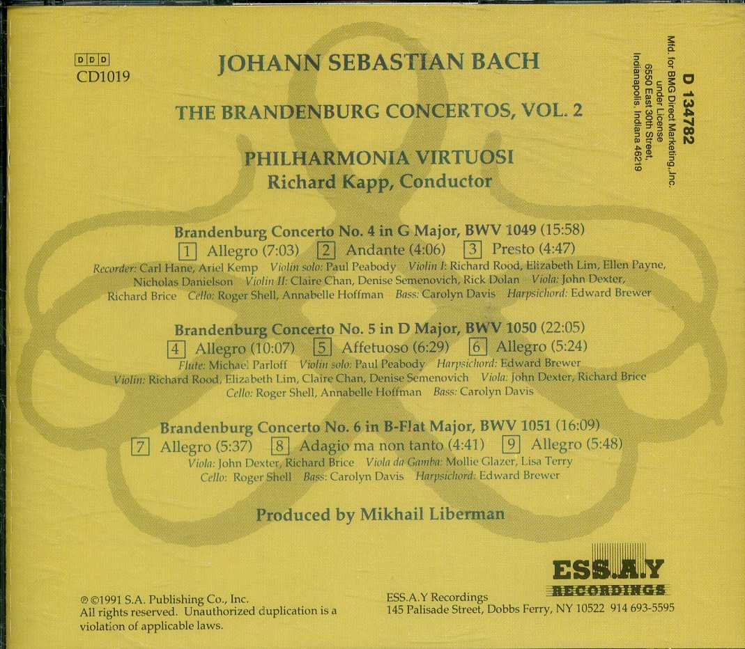Brandenburg Concertos 4-6