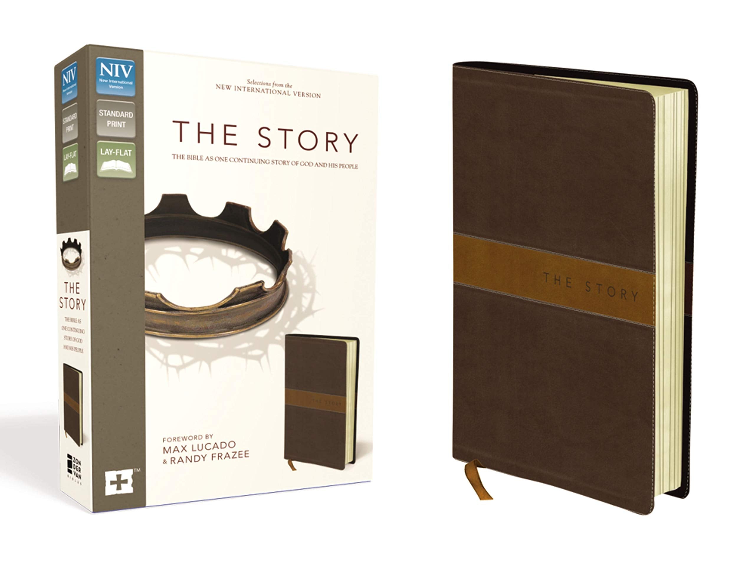 NIV, The Story, Leathersoft, Brown/Tan: The Bible as One Continuing Story of God and His People