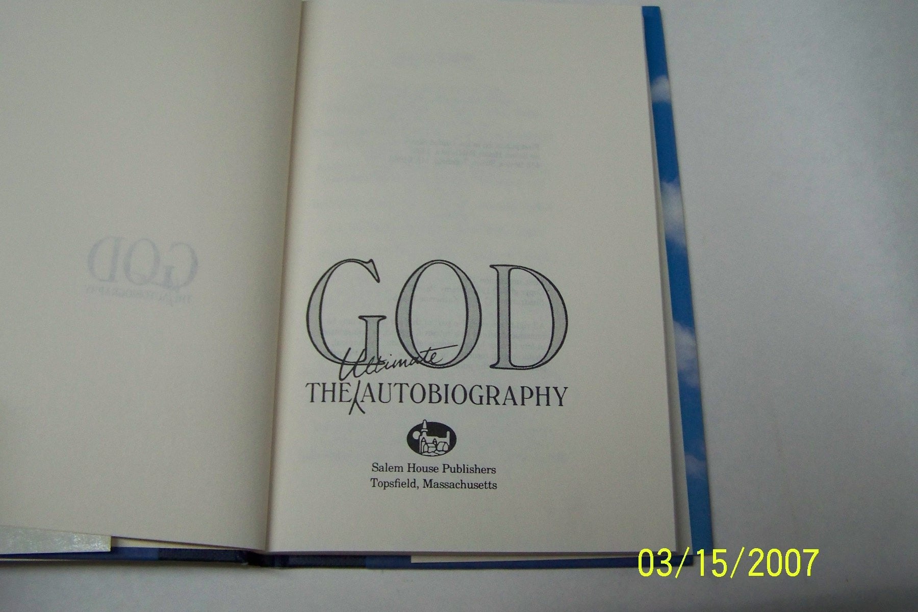 God: The Ultimate Autobiography