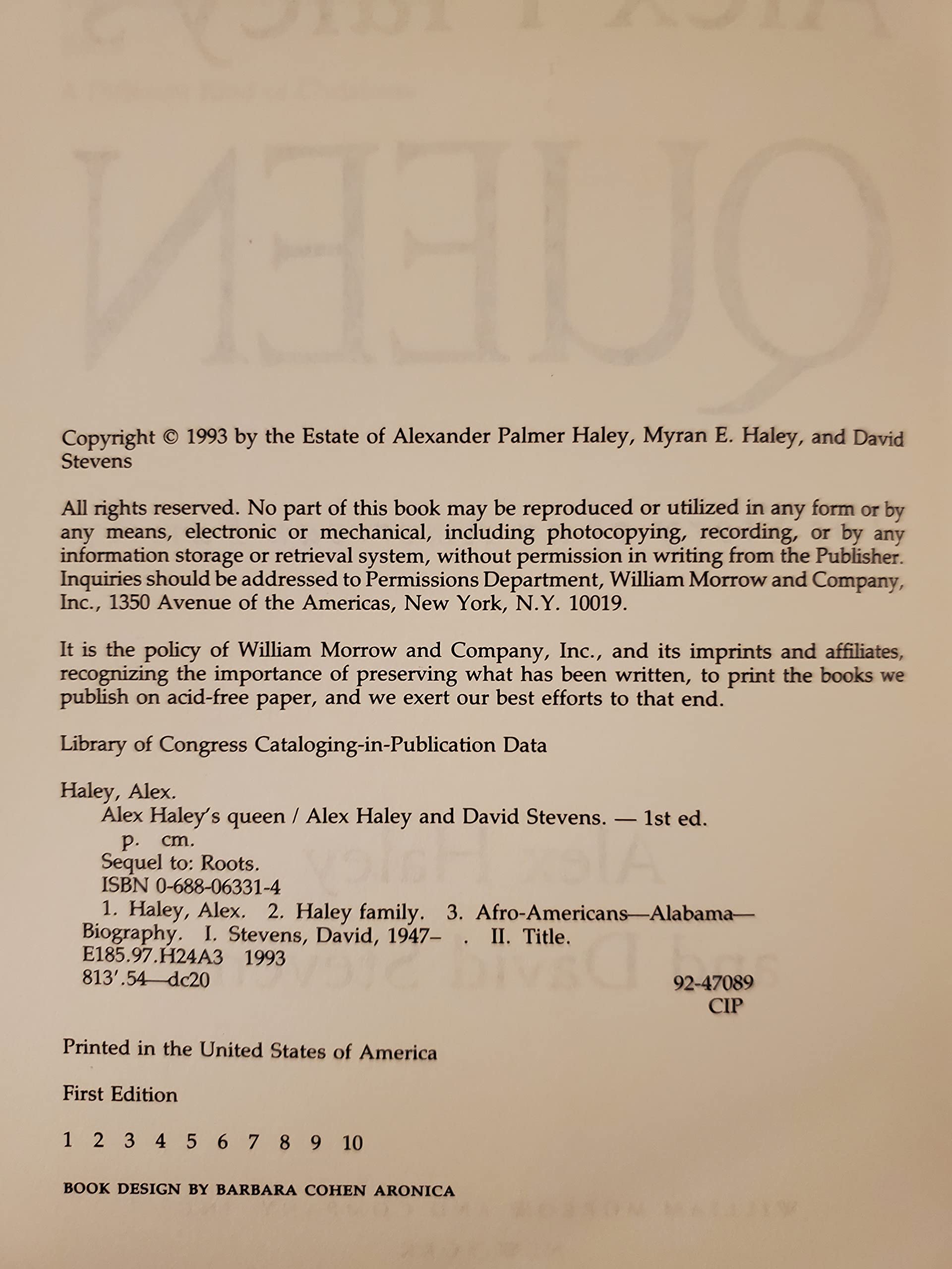 Alex Haley's Queen: The Story of an American Family