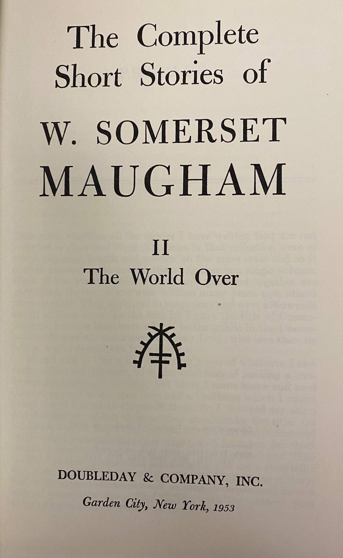 The Complete Short Stories of W. Somerset Maugham (2 Volumes)
