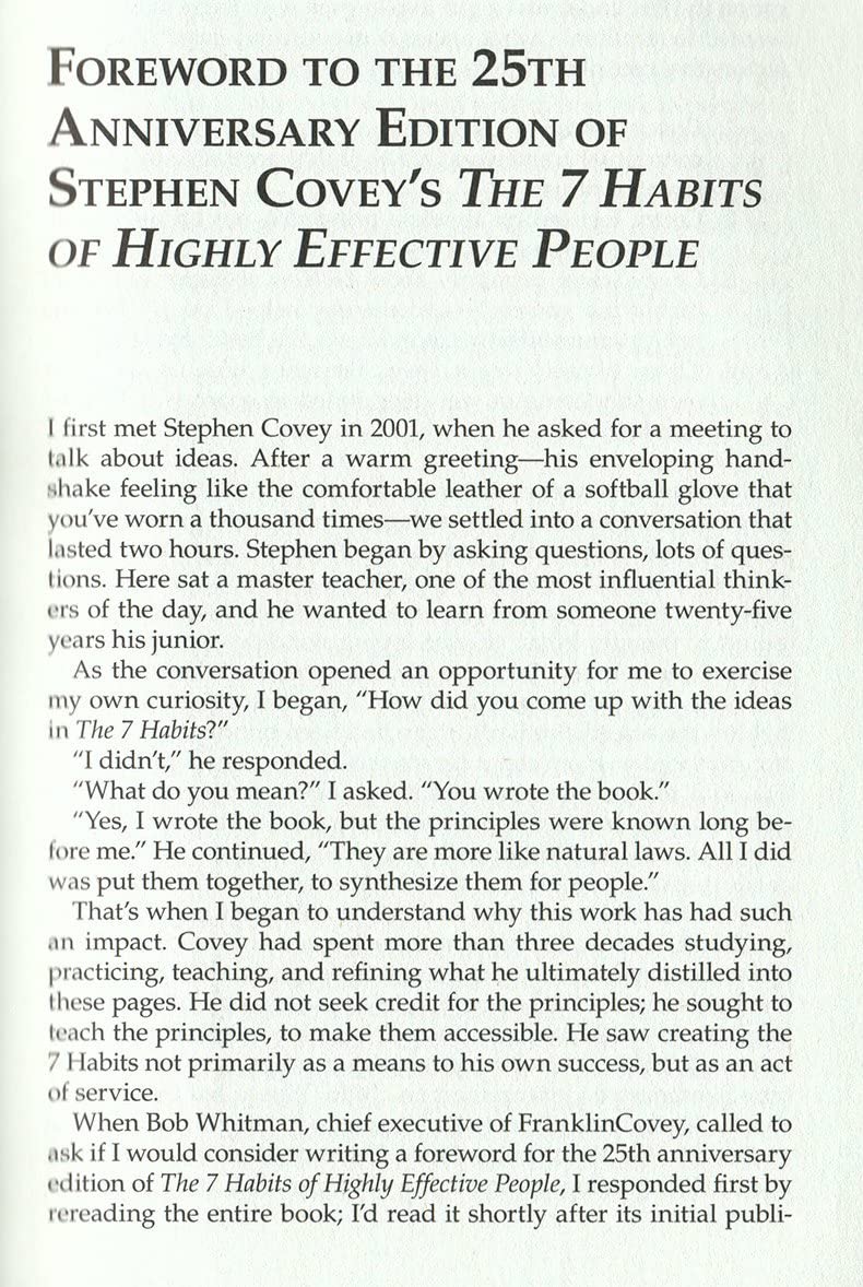 The 7 Habits of Highly Effective People: Powerful Lessons in Personal Change
