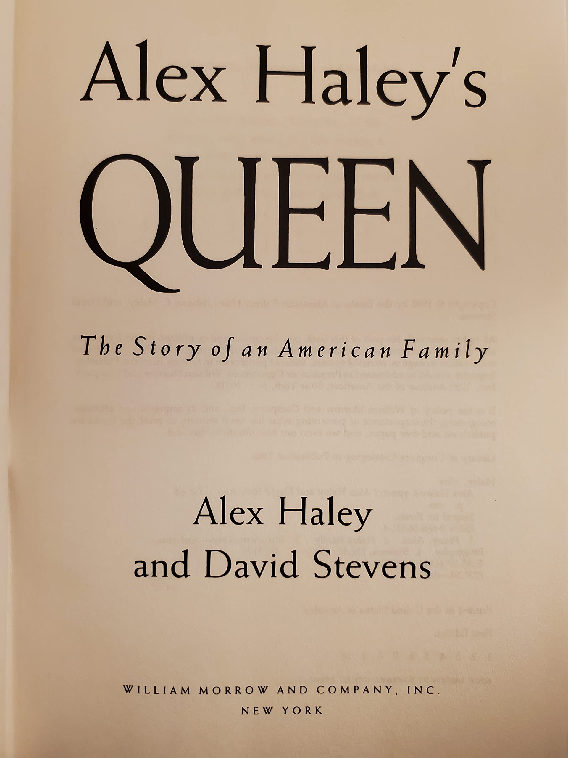 Alex Haley's Queen: The Story of an American Family