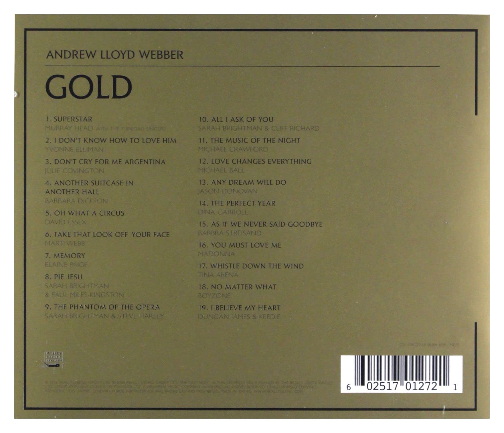 Andrew Lloyd Webber Gold