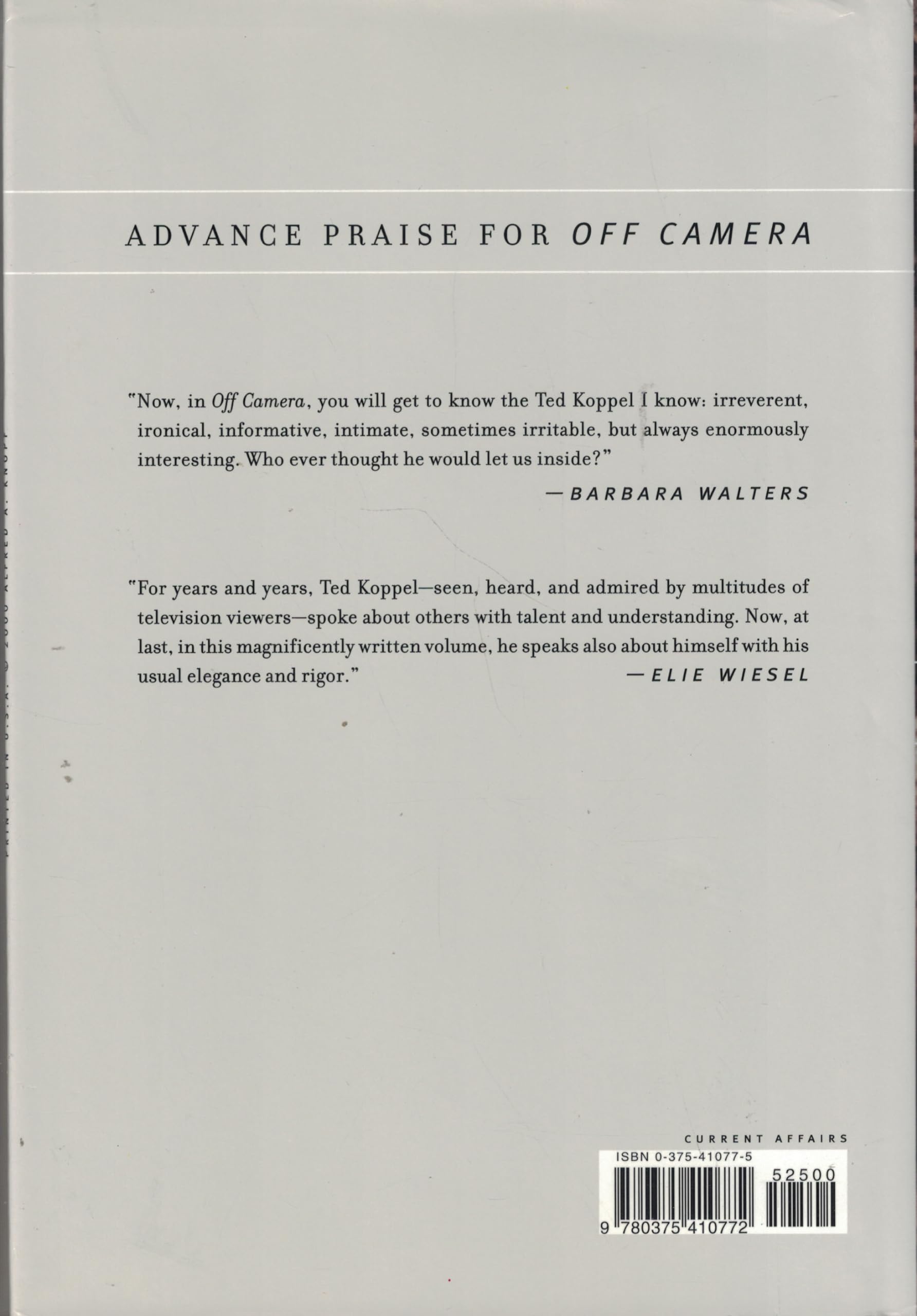 Off Camera: Private Thoughts Made Public