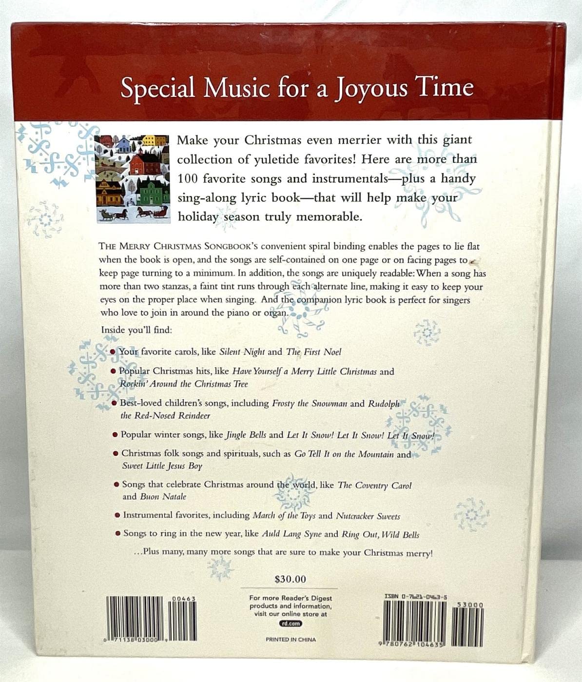 The Reader's Digest Merry Christmas Songbook (Reader's Digest Publications)