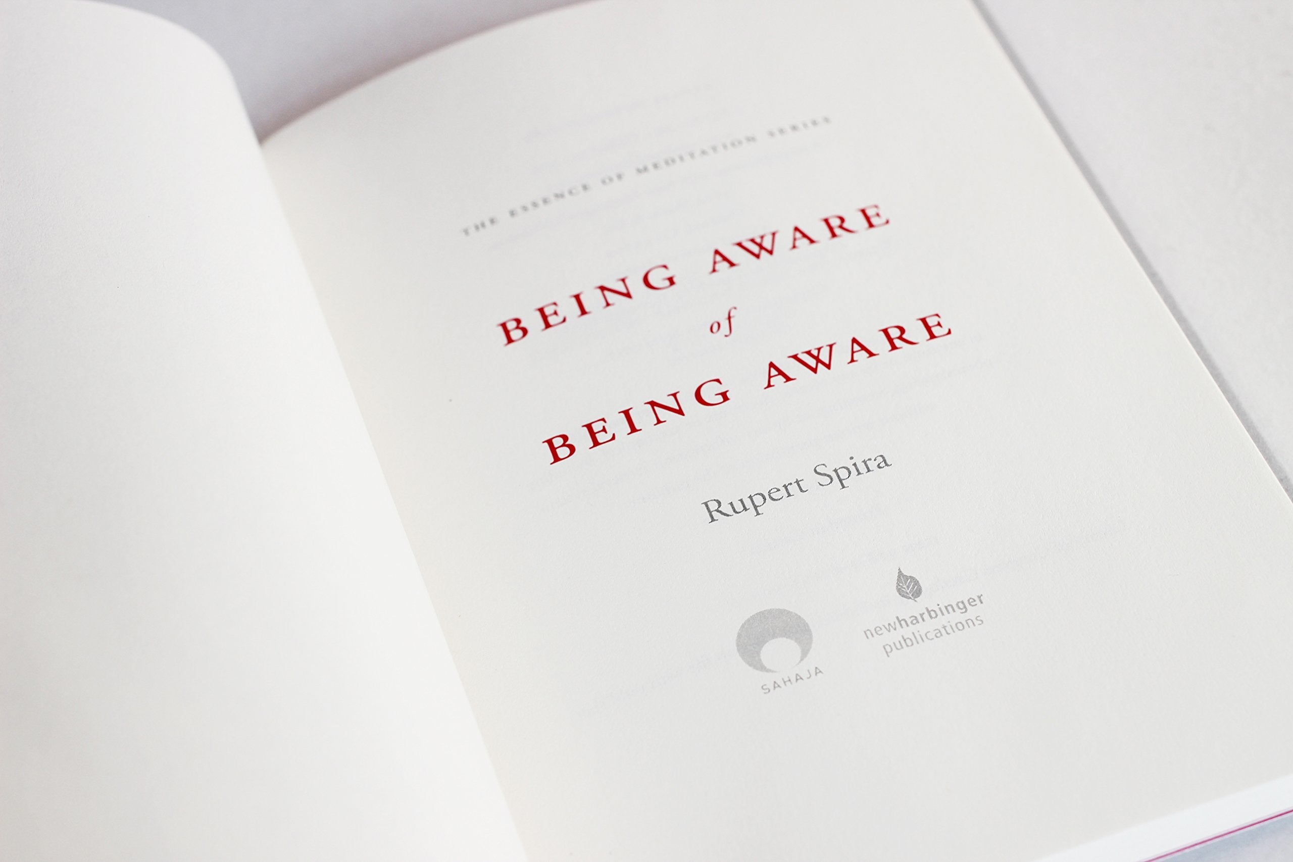Being Aware of Being Aware (The Essence of Meditation Series)