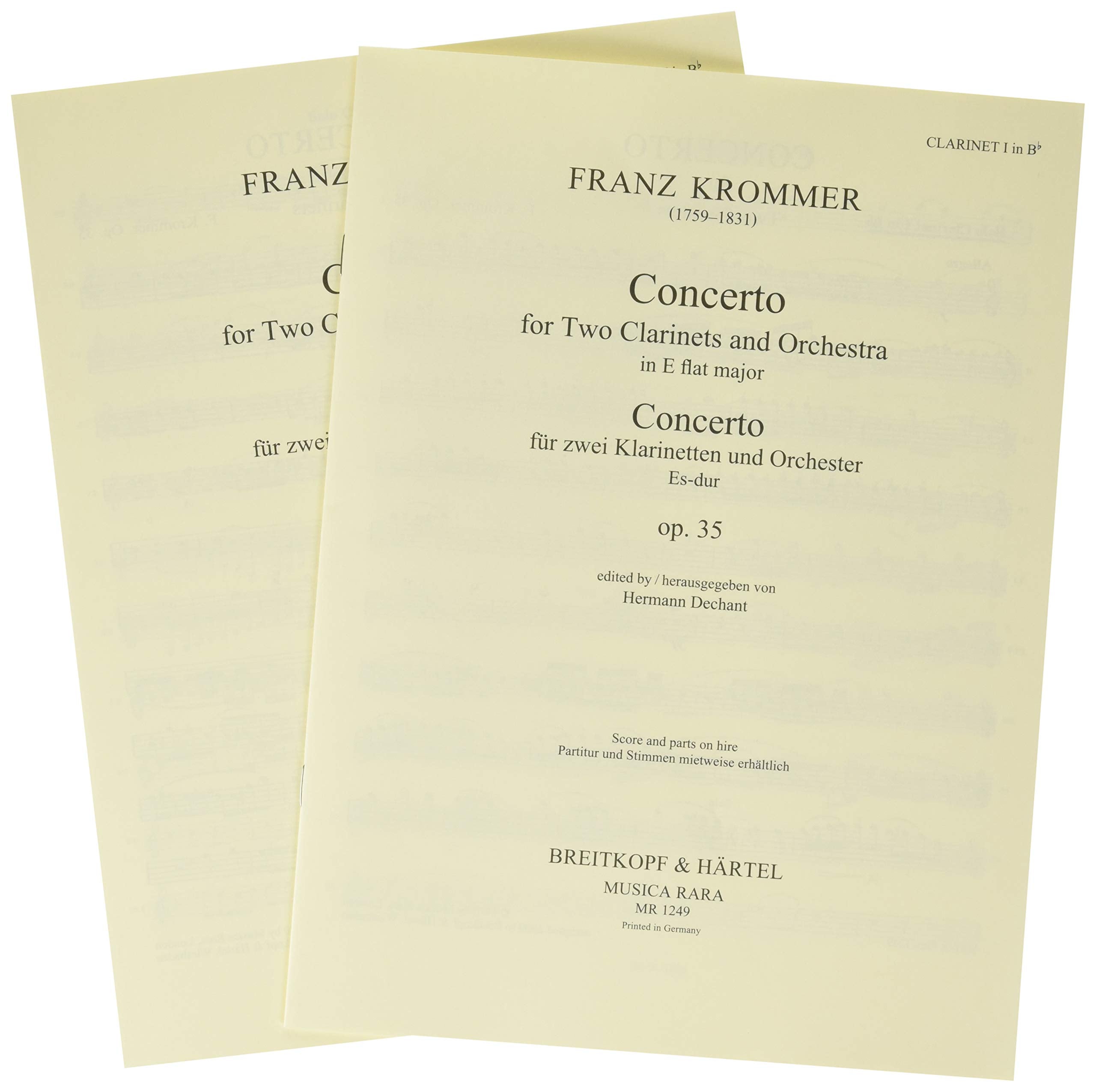 CONCERTO IN ES OP. 35 CLARINETTES