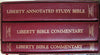 Liberty University Laymans Library 3Volume Box Set: Liberty Bible Commentary Old Testament  New Testament, Liberty Annotated Study Bible [Leather Bound] Liberty University and Dr Jerry Falwell