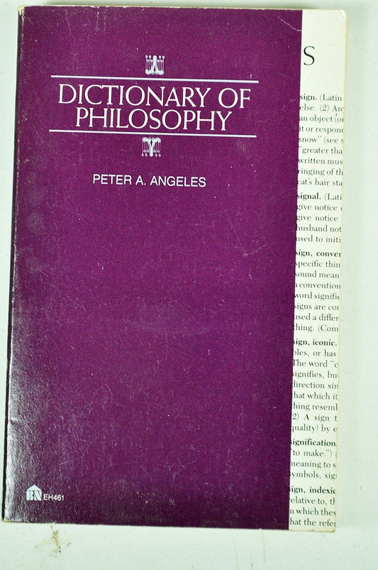 Dictionary of Philosophy [Paperback] Angeles, Peter