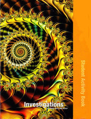 Investigations in Number, Data, and Space, Grade 4: Student Activity Book cover design with spiral pattern.
