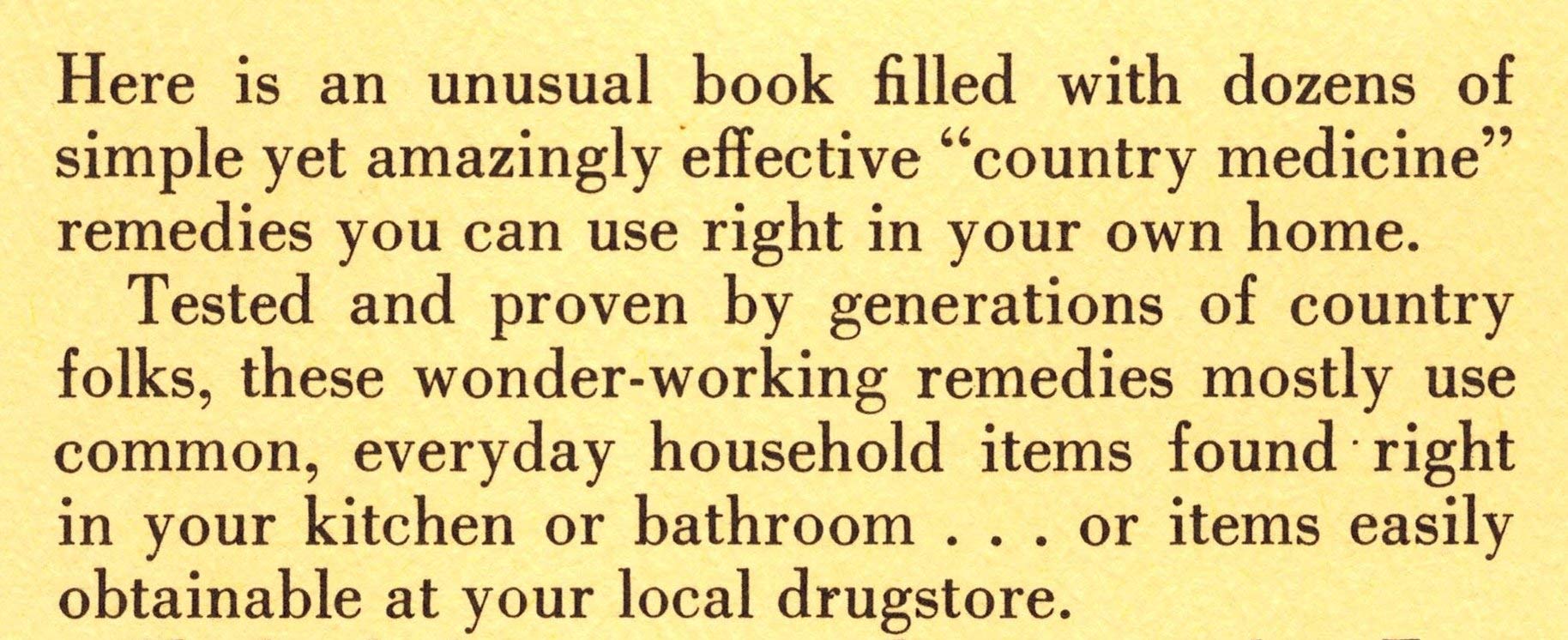 A Country Doctor's Common Sense Health Manual